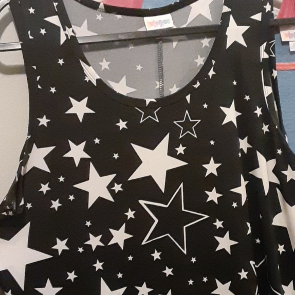 Lularoe Dani long maxi Dress XL stars